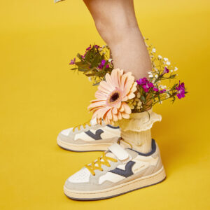 Victoria-Sneakers Bambino Blu Giallo