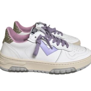 2B12-Sneakers Hyper Bianco Lilla Platino