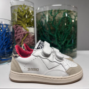 2B12 Sneakers Play Bianco Sabbia Leo