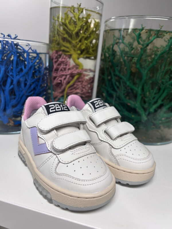 2B12 Sneakers Hyper Bianco Lilla Platino - immagine 2