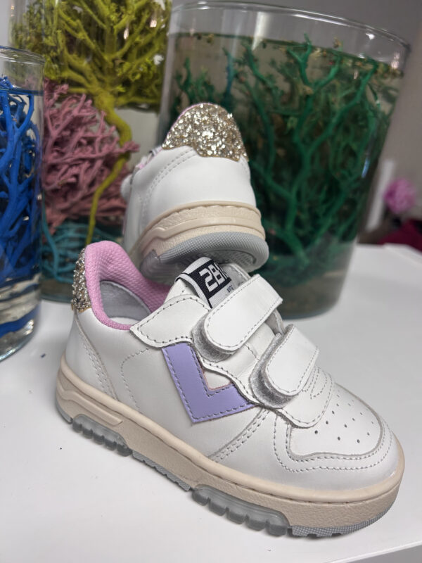 2B12 Sneakers Hyper Bianco Lilla Platino - immagine 4