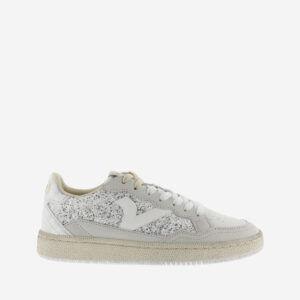 Victoria- Sneakers Donna Bianco Glitter Argento