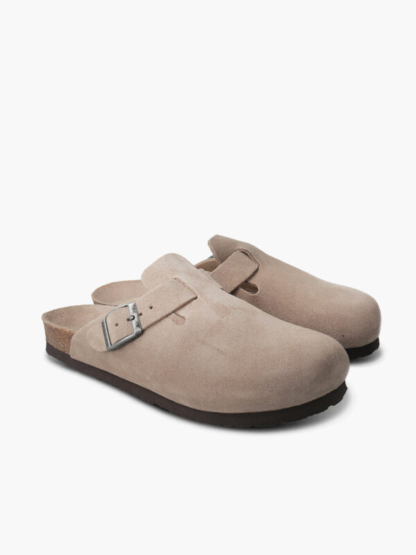 Sabot-Clog Velour Nabuk Taupe - immagine 4