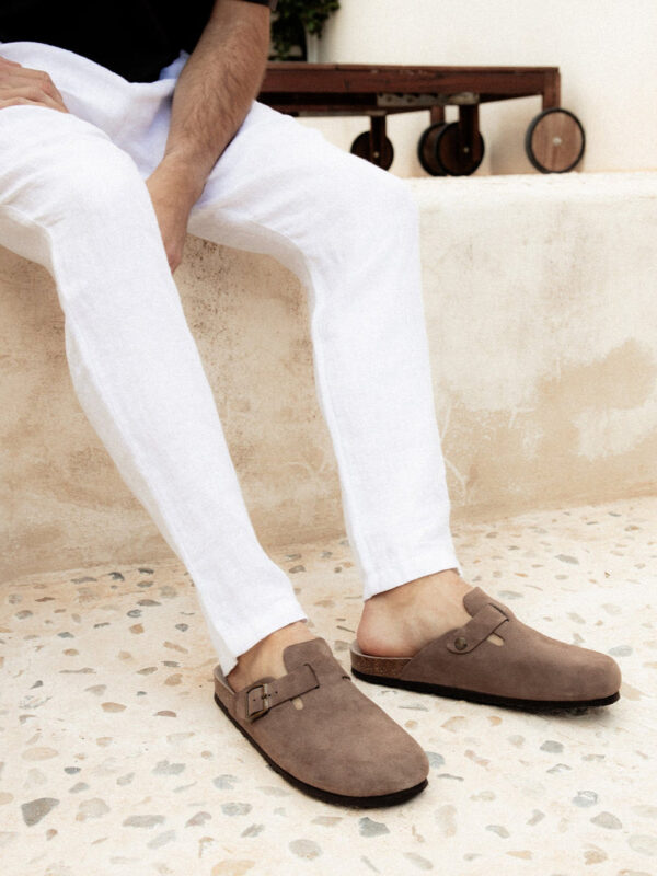 Sabot-Clog Velour Nabuk Terra - immagine 5