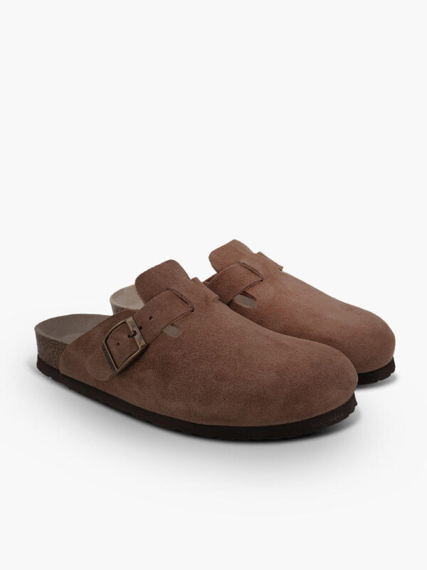 Sabot-Clog Velour Nabuk Terra - immagine 4