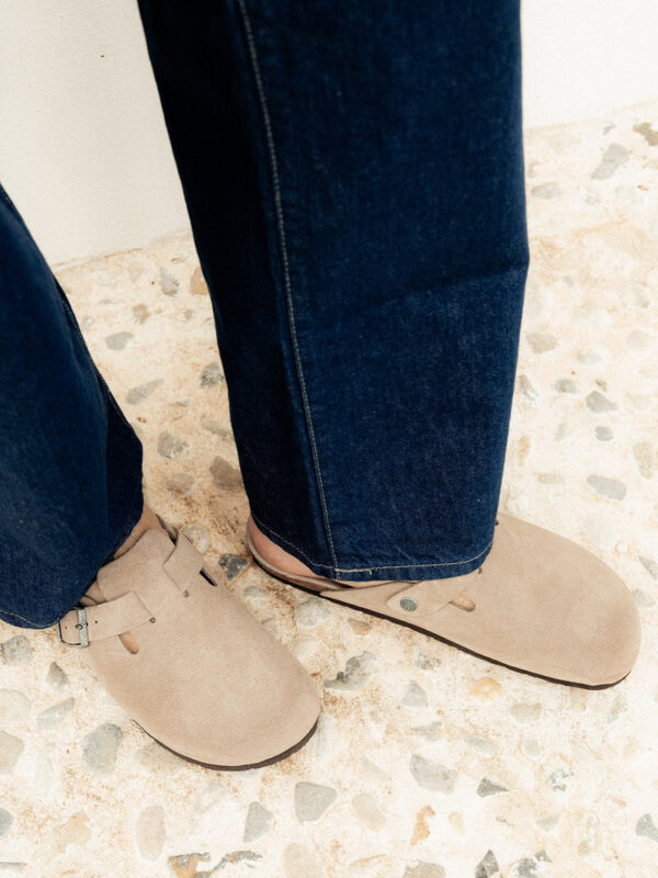 Sabot-Clog Velour Nabuk Taupe - immagine 8