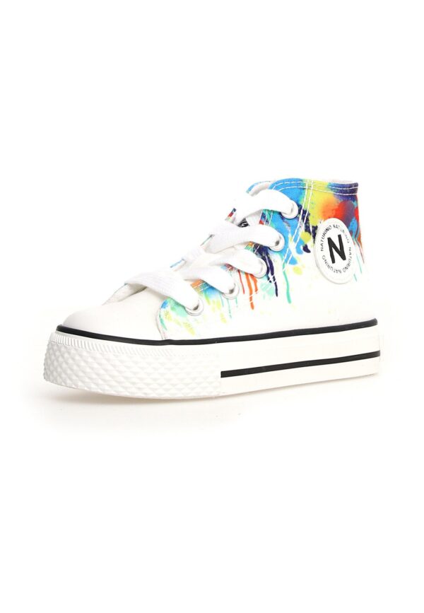 Naturino- Sneakers Alla Caviglia In Tessuto Multicolore - immagine 2