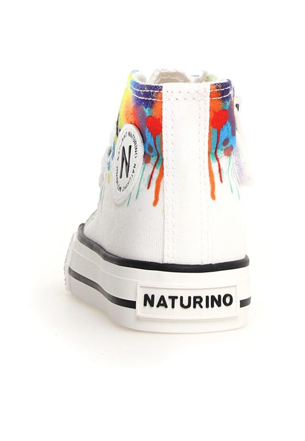 Naturino- Sneakers Alla Caviglia In Tessuto Multicolore - immagine 3