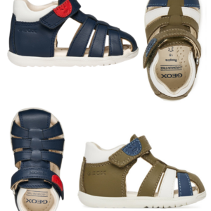 Geox-Sandalo Chiuso Ragnetto Bimbo Blu Pistacchio